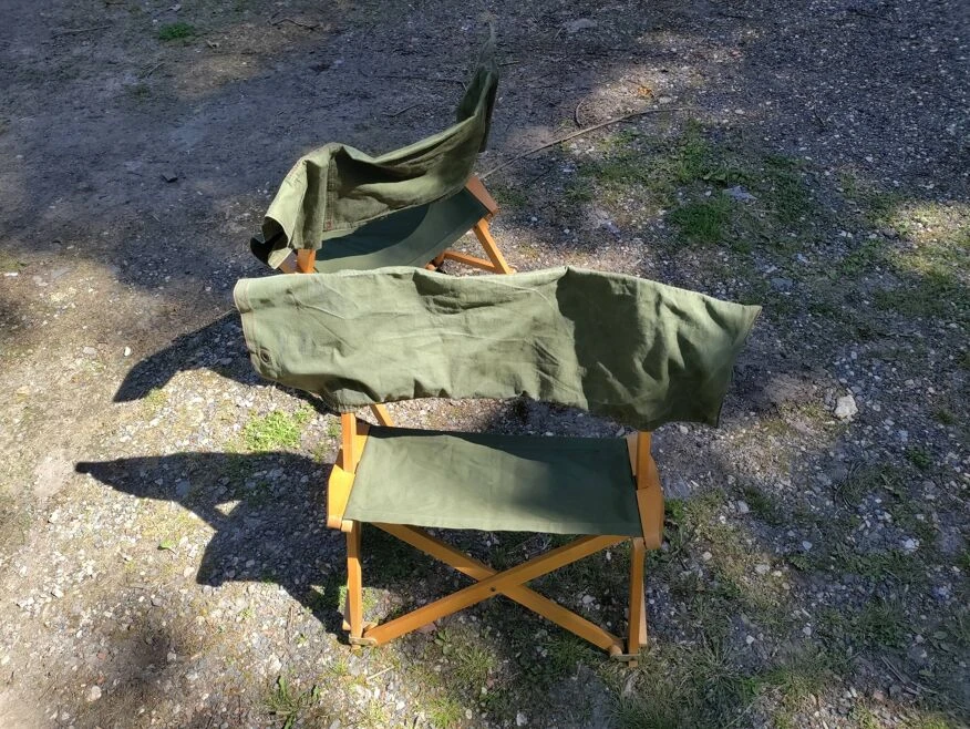 Set Of 2 Praia Folding Chairs By Pier Giacomo Castiglioni For Gavina, Italy, 1960s - Image 9