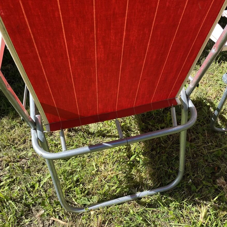 Pair Of Folding Camping Chairs From The 70s - Image 5