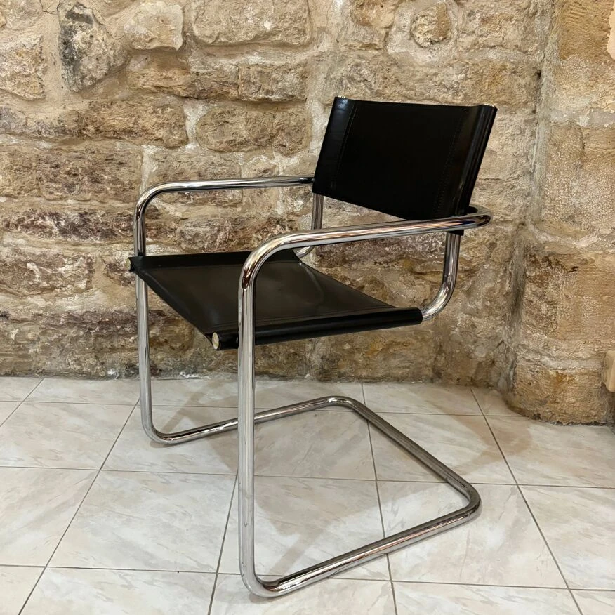 70s Leather Office Armchair - Image 5