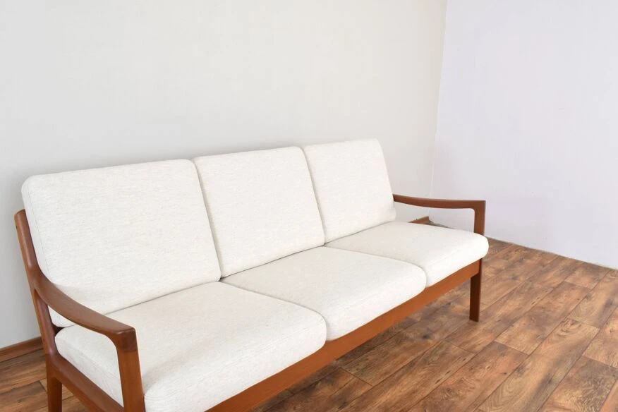 Mid-Century Danish Teak Sofa By Ole Wanscher For Cado, 1960s - Image 13