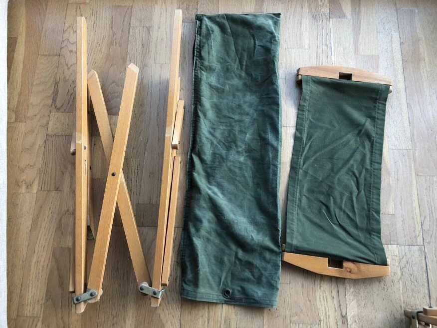 Set Of 2 Praia Folding Chairs By Pier Giacomo Castiglioni For Gavina, Italy, 1960s - Image 10