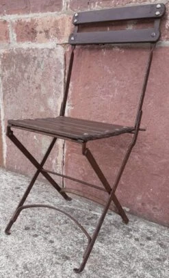 Foldable Wrought Iron Chair