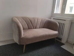 2 Seater Velvet Sofa