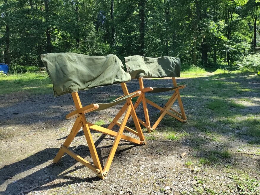 Set Of 2 Praia Folding Chairs By Pier Giacomo Castiglioni For Gavina, Italy, 1960s - Image 8