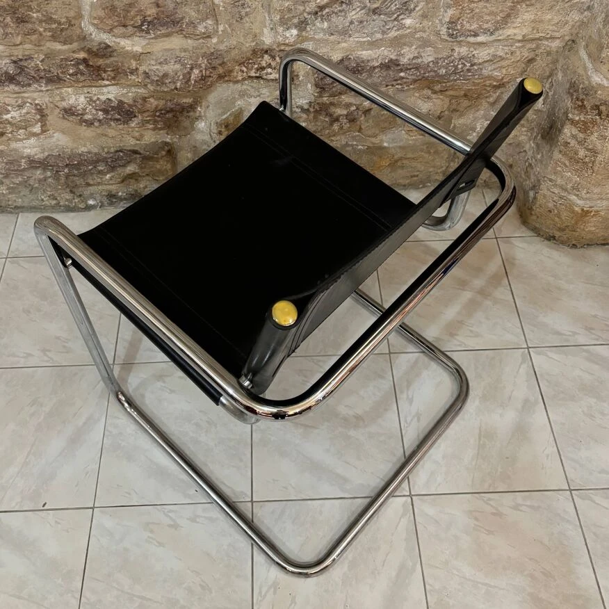 70s Leather Office Armchair