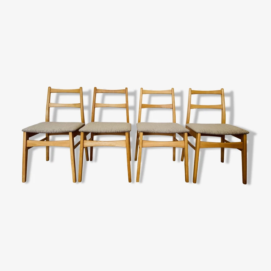 Mid Century Dining Chairs From Czechoslovakia 1970's Set Of 4 - Image 4