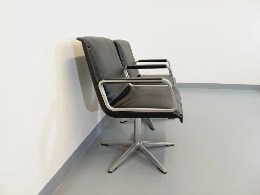 Pair Of Vintage Office Armchairs From The 60s And 70s By Wilkhahn - Image 16