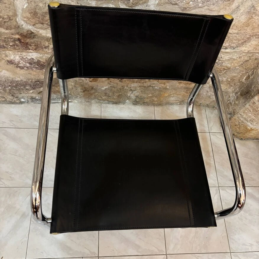 70s Leather Office Armchair - Image 2