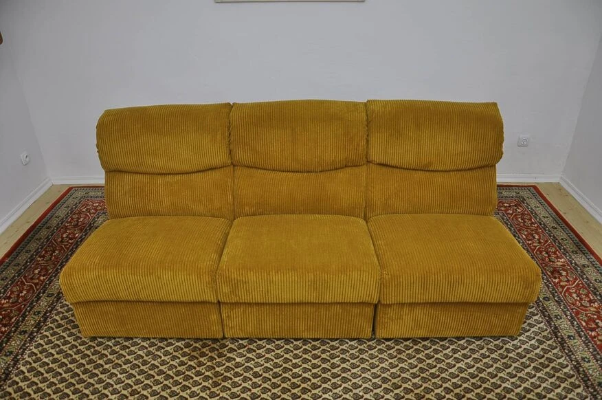 Corduroy Modular Sofa, 1970s, Set Of 3 - Image 6