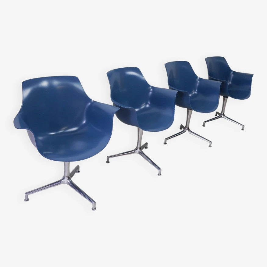 Set Of 4 Jorgen Kastholm Chairs. Denmark - Image 7