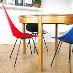 4 Vintage Pedrera Model Chairs By Francisco Juan Barba Corsini In The Style Of Pierre Guariche Or Arne Jacobsen, 1950/1960.