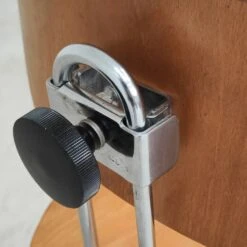 Kovona Czech Wooden And Chrome School Stools, Moravia 1960s