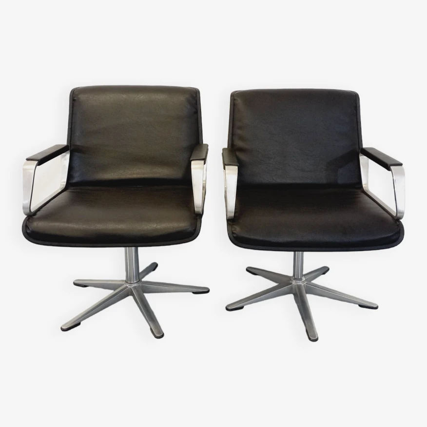 Pair Of Vintage Office Armchairs From The 60s And 70s By Wilkhahn - Image 20