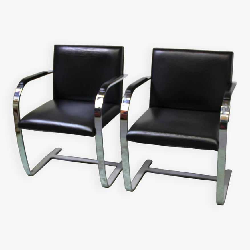 Pair Of BRNO Armchairs, Mies Van Der Rohe - Image 7