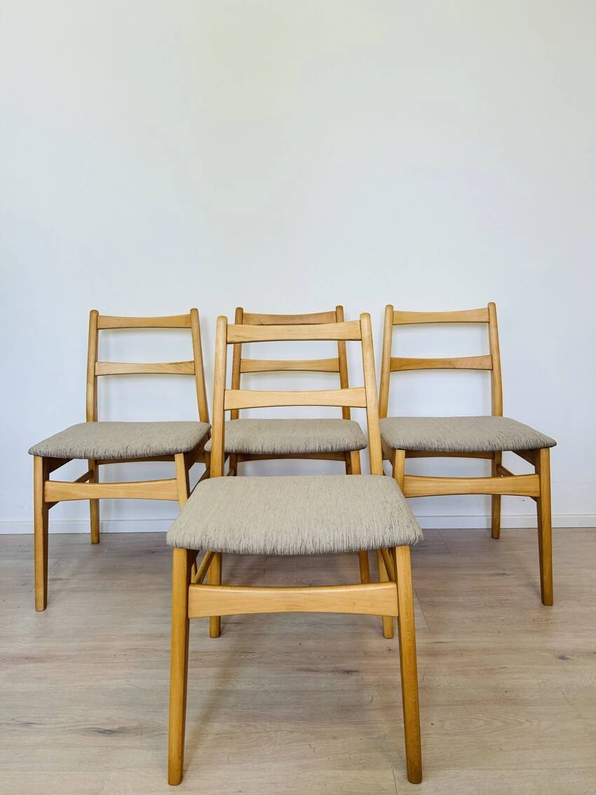 Mid Century Dining Chairs From Czechoslovakia 1970's Set Of 4 - Image 6