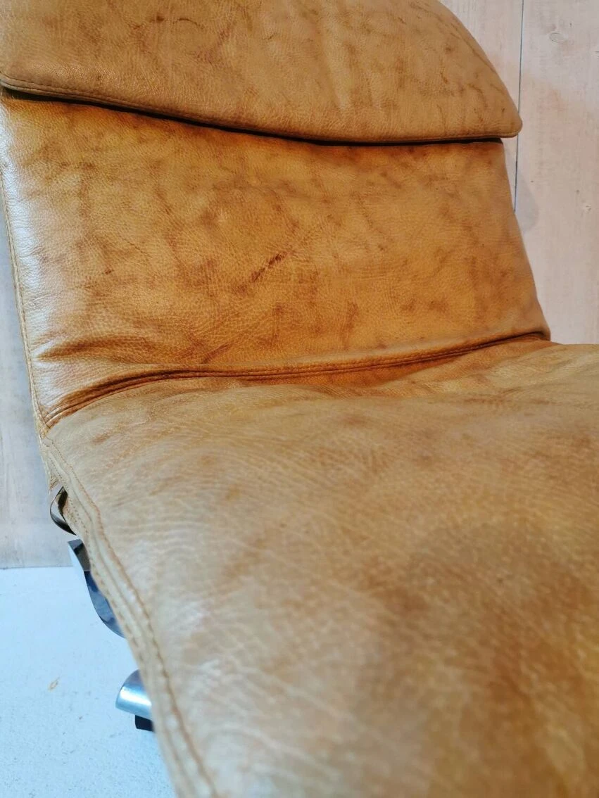 Swivel Leather Armchair - Image 15