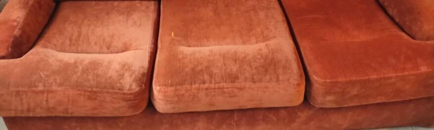 Vintage Velvet Sofa - Image 4