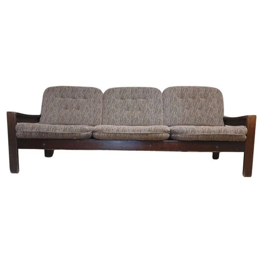 Vintage Scandinavian Style Three Seater Lounge Sofa, 1980´s, Set Of 2 - Image 5
