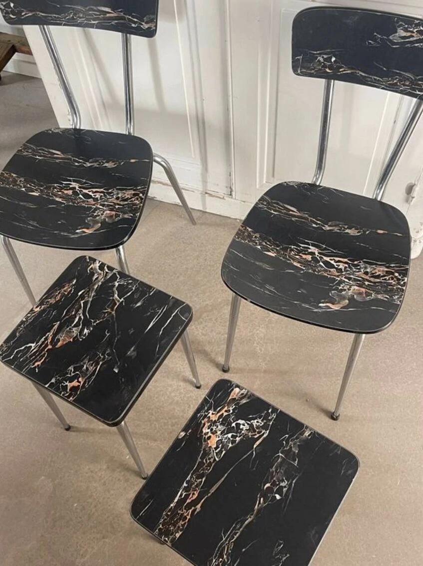 Formica Chairs And Stools - Image 5