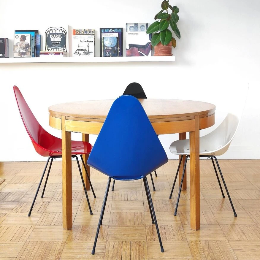 4 Vintage Pedrera Model Chairs By Francisco Juan Barba Corsini In The Style Of Pierre Guariche Or Arne Jacobsen, 1950/1960. - Image 5