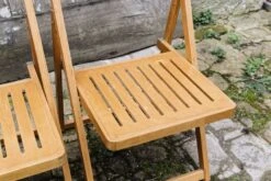 Set Of 6 Wooden Folding Chairs
