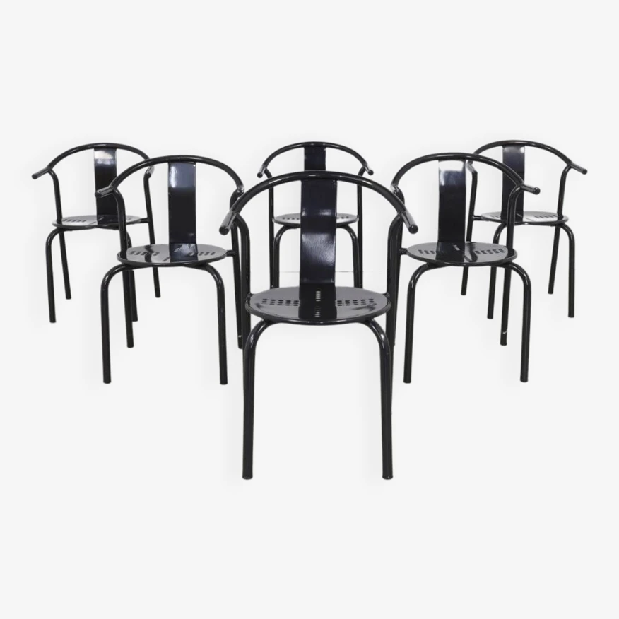 6x Postmodern Dining Chair “Maxmo” By Ikea, 1980s - Image 5