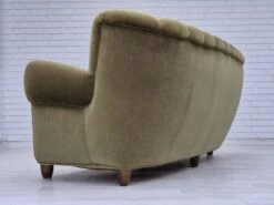 1960s, Danish 3-seater "Banana" Sofa For Central Møbler Odense, Original Condition.