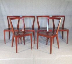6 Ponti Style Chairs, Circa 1970/75