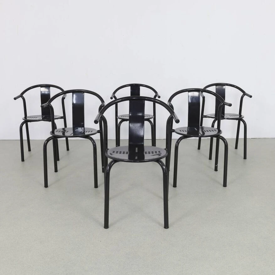 6x Postmodern Dining Chair “Maxmo” By Ikea, 1980s - Image 11