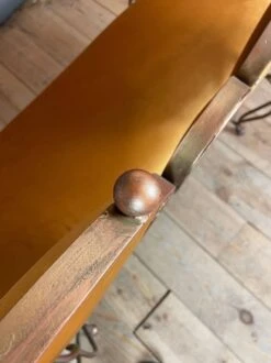 Wrought Iron And Velvet Sofa