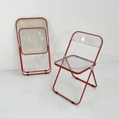 Coral Plia Chair By Giancarlo Piretti For Castelli, 1960