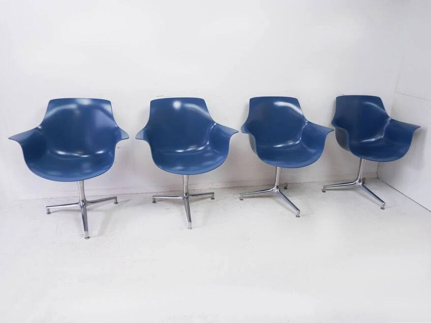 Set Of 4 Jorgen Kastholm Chairs. Denmark - Image 5