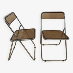 Pair Of Vintage Modernist Folding Chairs 1970