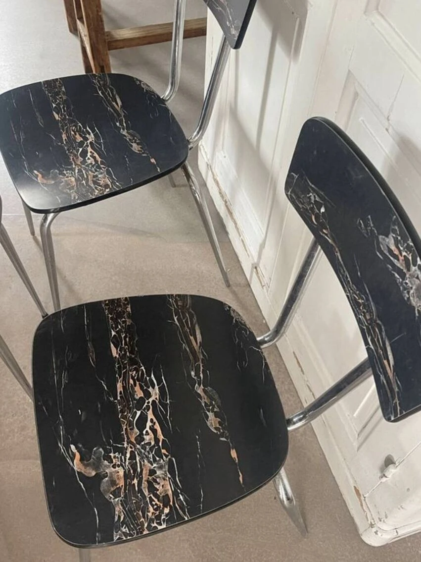 Formica Chairs And Stools - Image 2