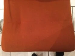 Office Chair Orange Swivel Vintage