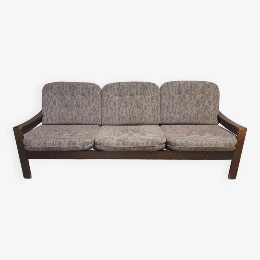 Vintage Scandinavian Style Three Seater Lounge Sofa, 1980´s, Set Of 2 - Image 14