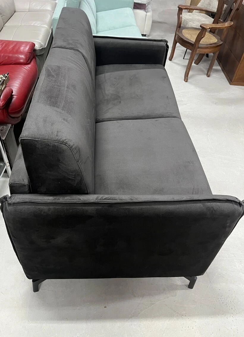 3-seater Convertible Sofa For Daily Sleeping In Velvet. - Image 12