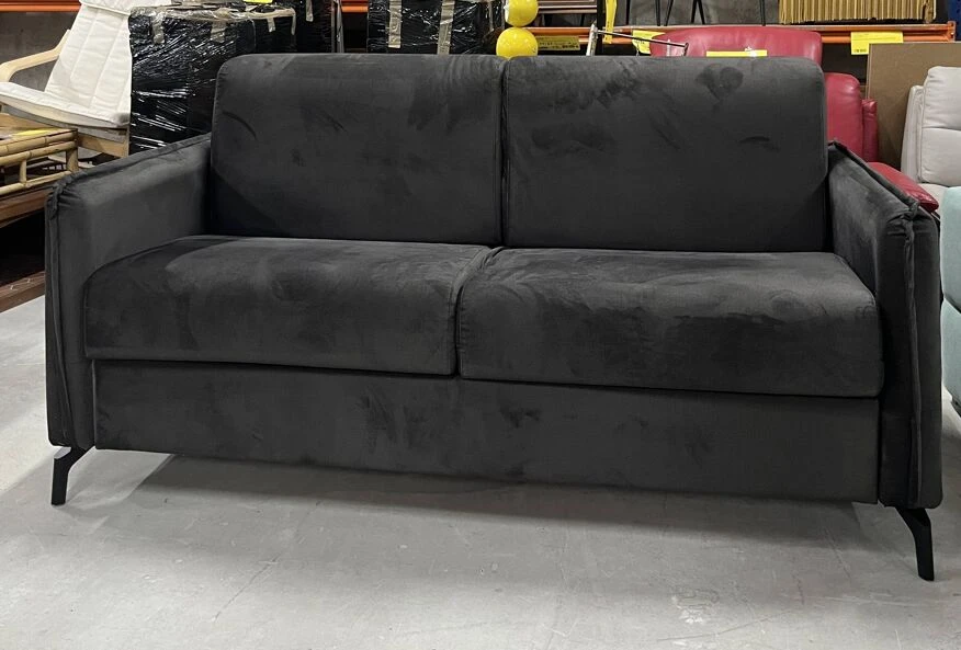 3-seater Convertible Sofa For Daily Sleeping In Velvet. - Image 10