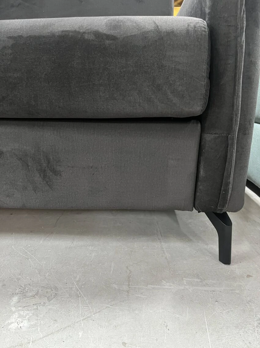 3-seater Convertible Sofa For Daily Sleeping In Velvet.