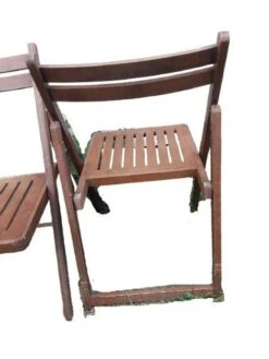 2 Wooden Folding Chairs