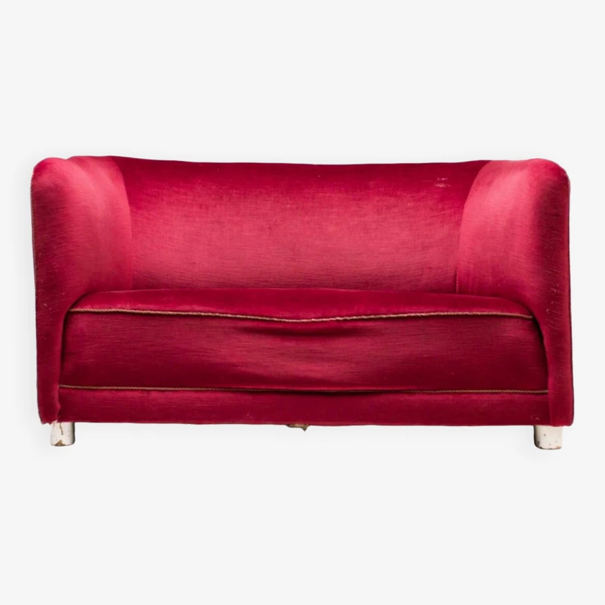 Ole Wanscher Curved Sofa From 1930's - Image 6